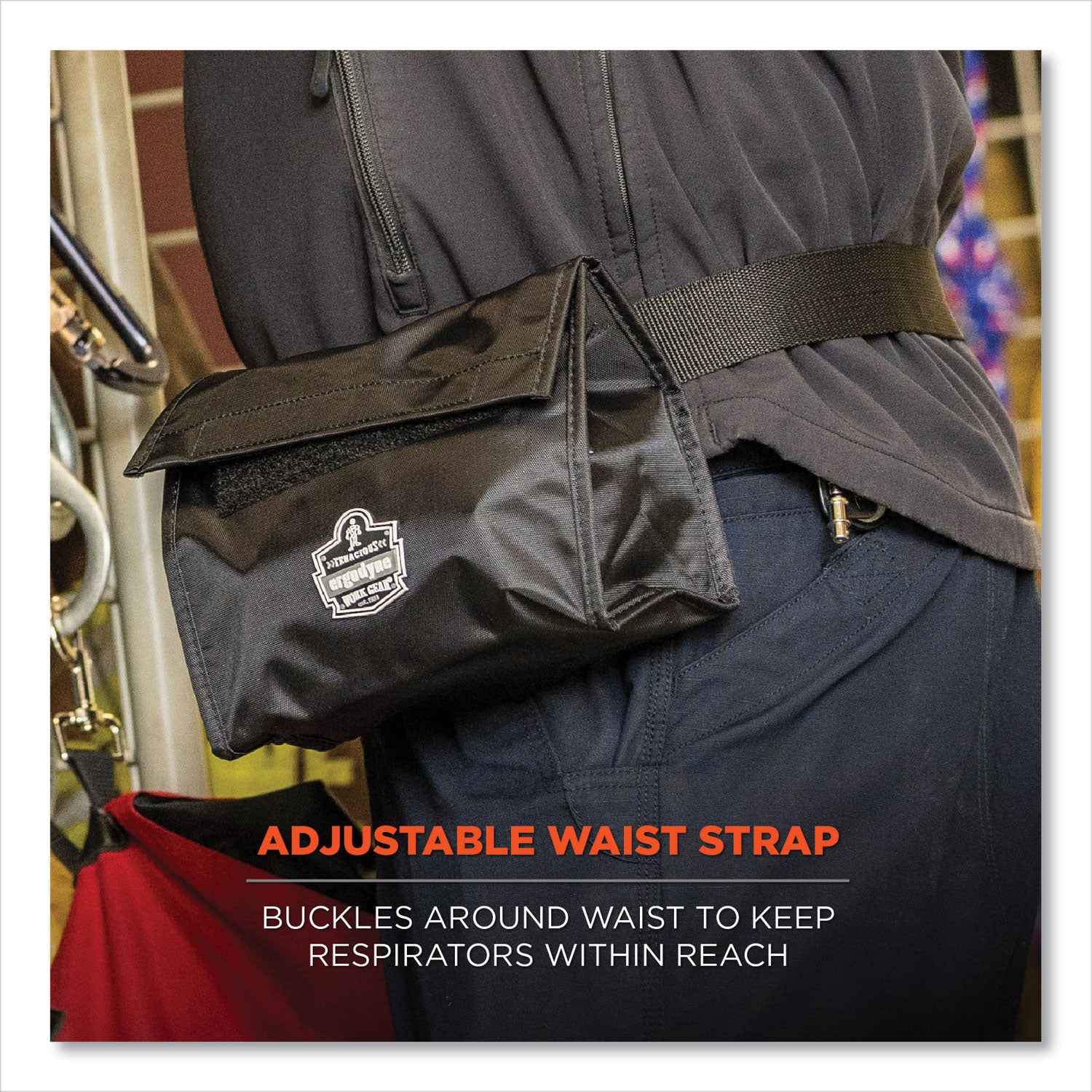 420D Nylon Body - Waist Strap - 6.5" Height x 3.5" Width x 8.5" Depth - 1 Each
