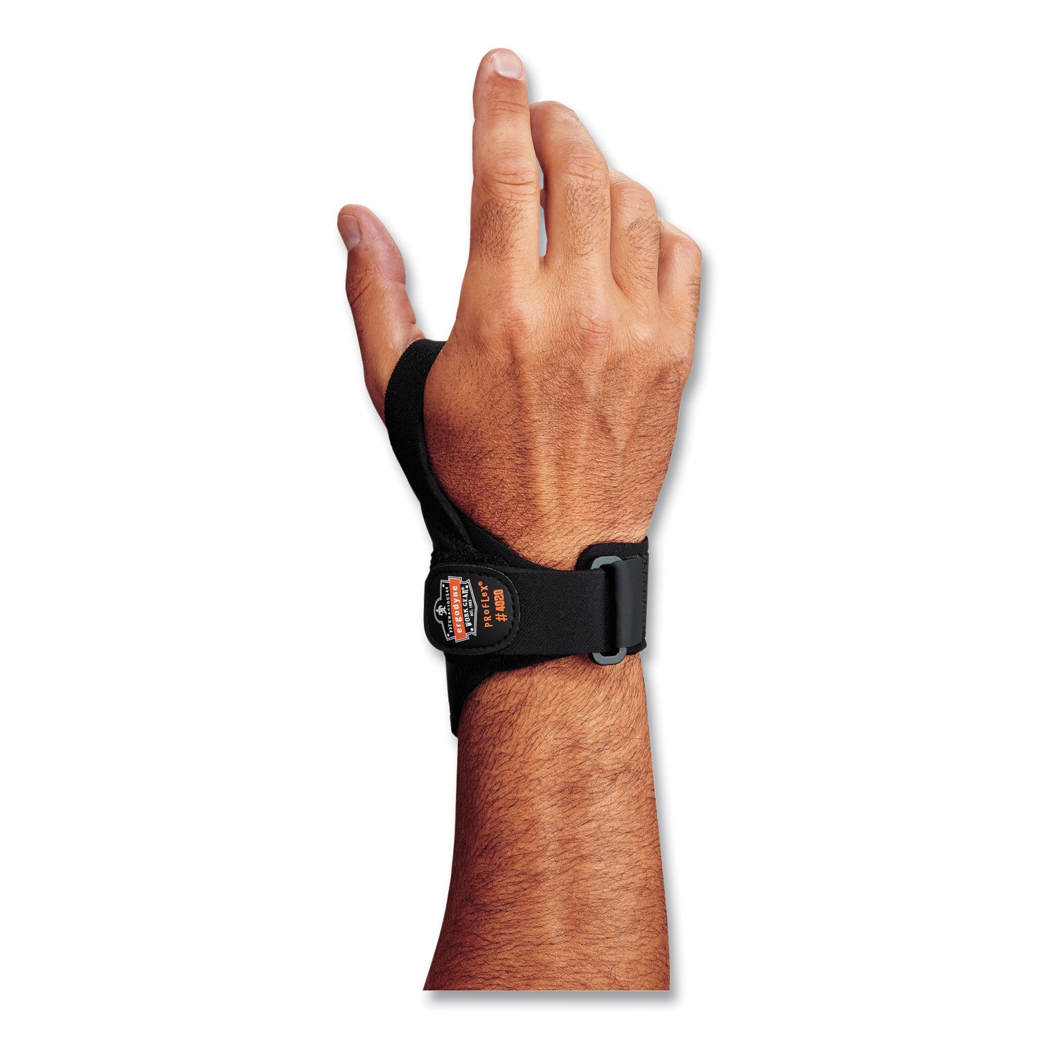 Ergodyne ProFlex 4020 Wrist Support, Black, Neoprene, Left Hand, XXL, 1 Each