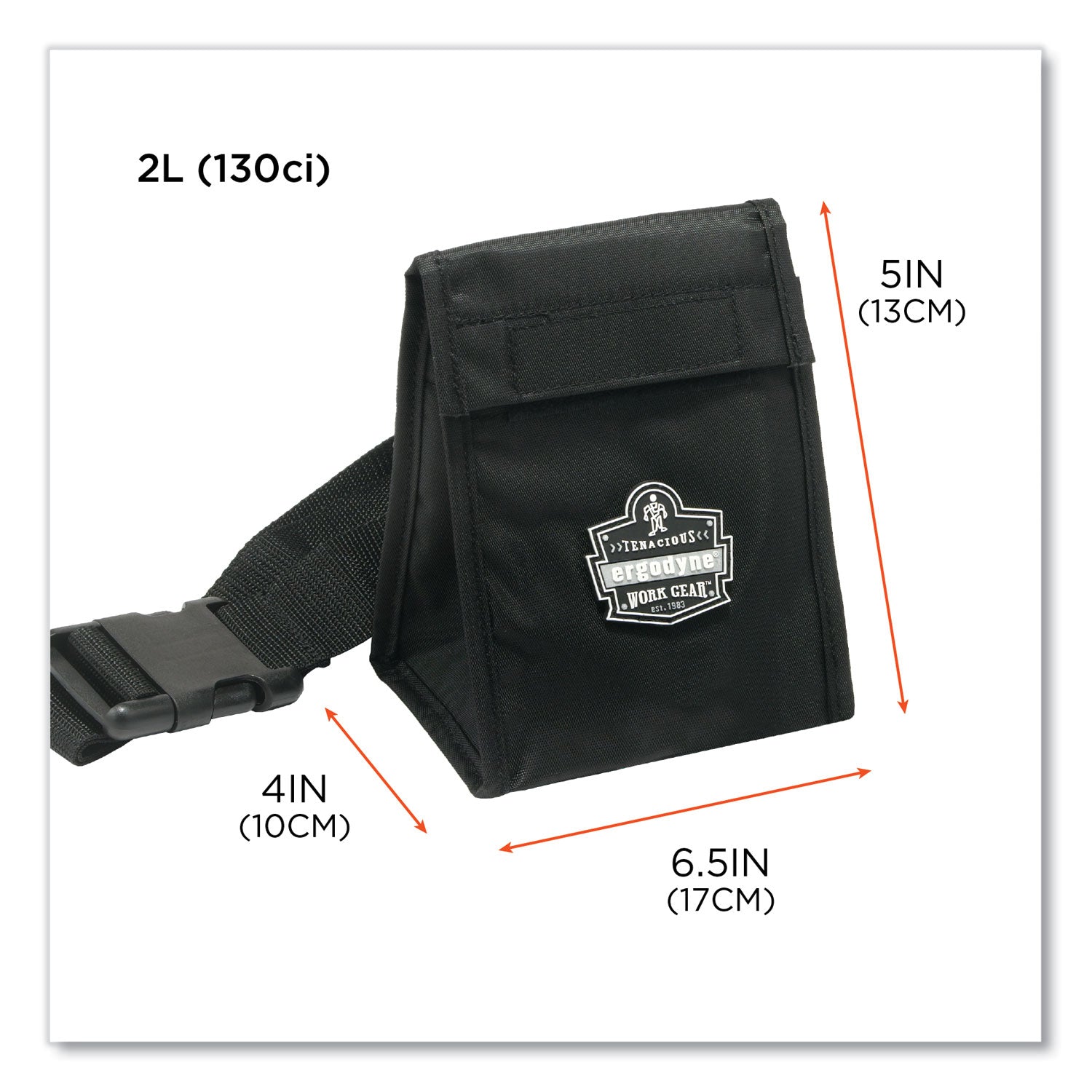 420D Nylon Body - Waist Strap - 6.5" Height x 4" Width x 5" Depth - 1 Each
