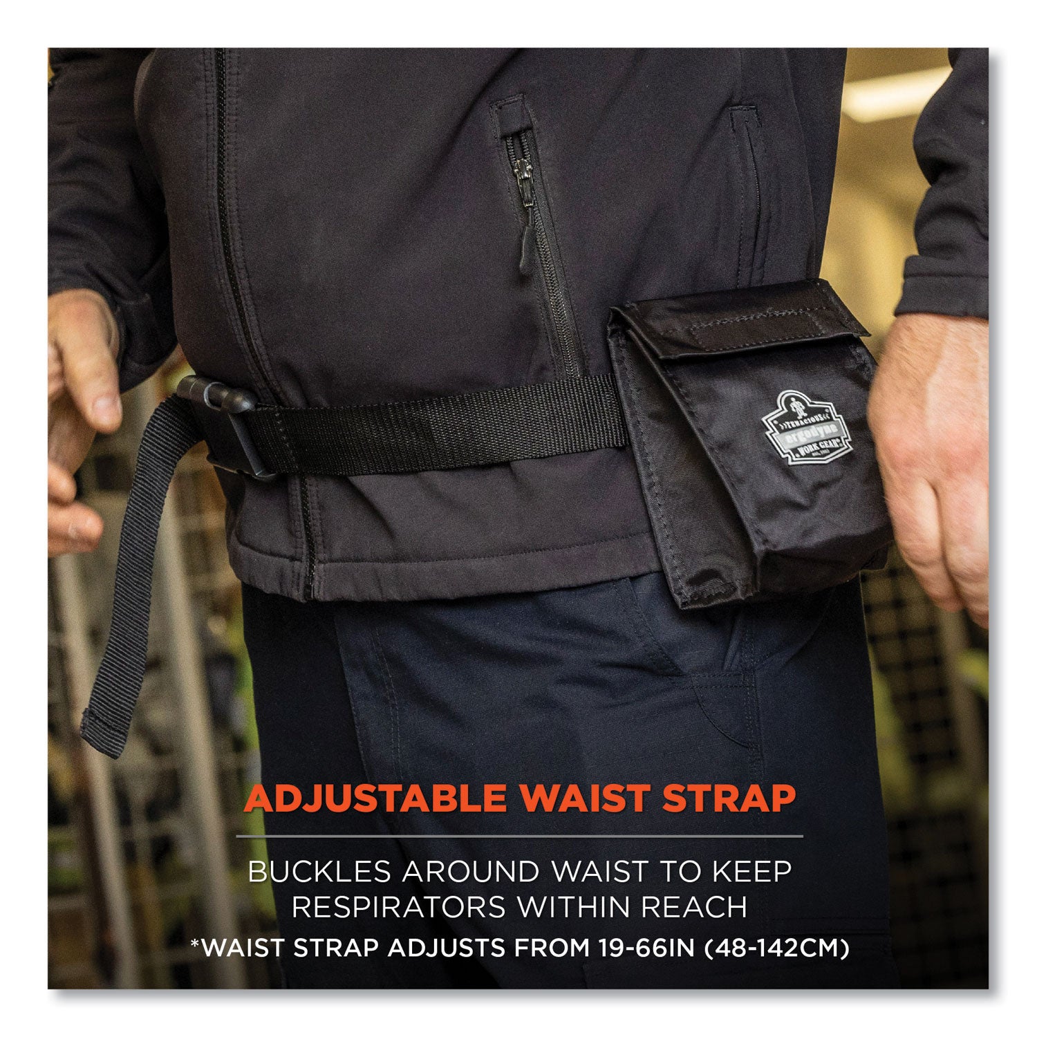 420D Nylon Body - Waist Strap - 6.5" Height x 4" Width x 5" Depth - 1 Each