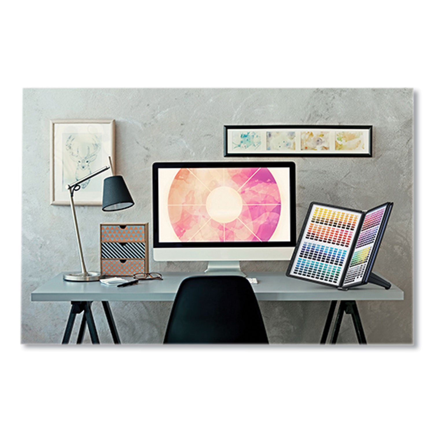 5 Panels - Support Letter 8.50" x 11" Media - Rugged, Anti-glare - Black - 3.2" Height x 10.2" Width x 13" Depth - 1 Each