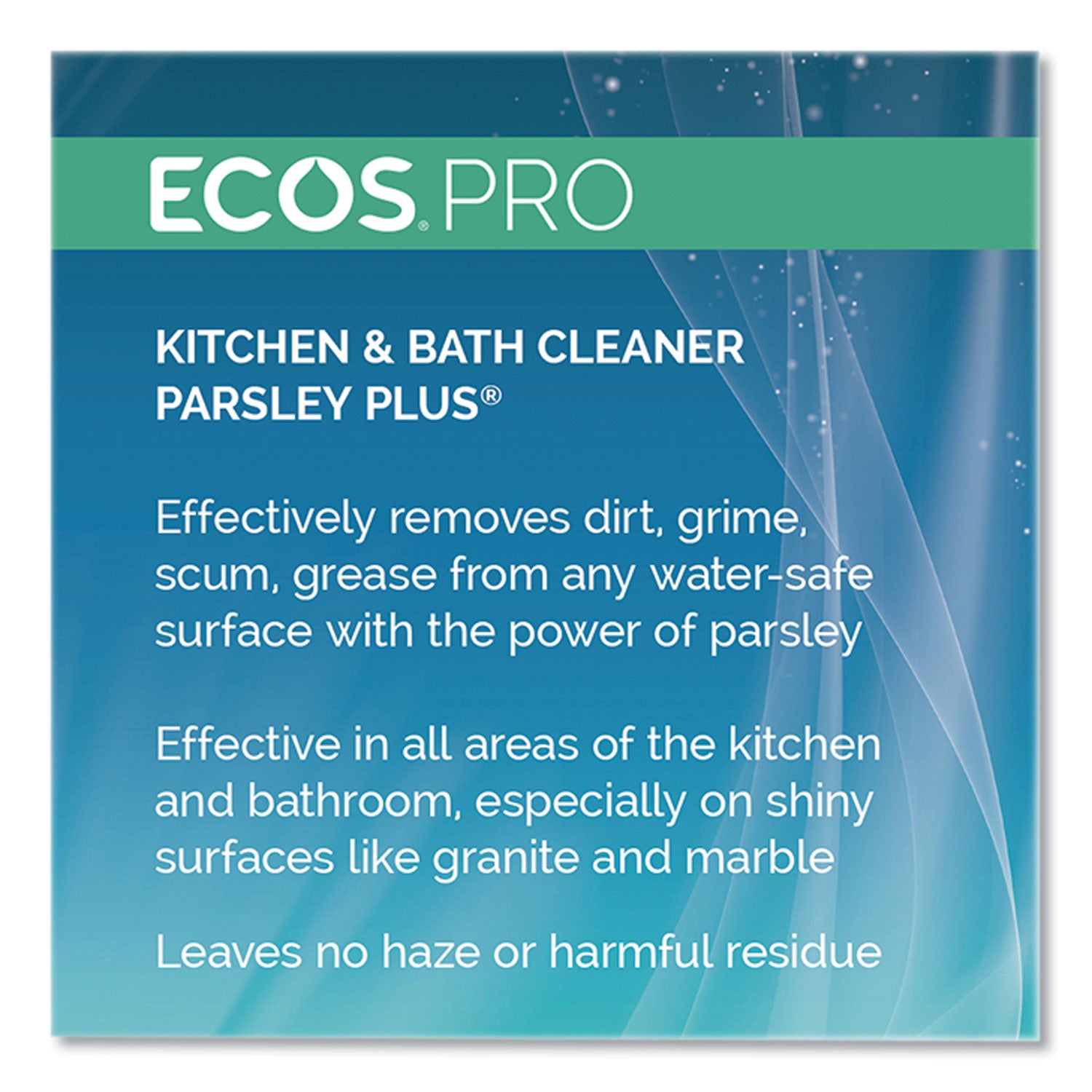 Parsley Plus All-Purpose Kitchen and Bathroom Cleaner, Herbal Scent, 1 gal Bottle