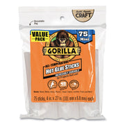 Gorilla Mini Hot Glue Sticks, Clear, 1 Pack