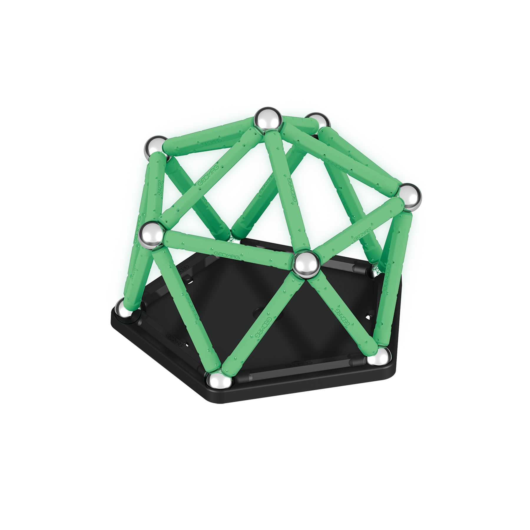 Geomag™ Glow in the Dark Magnetic Building Blocks Set, 42 Pieces
