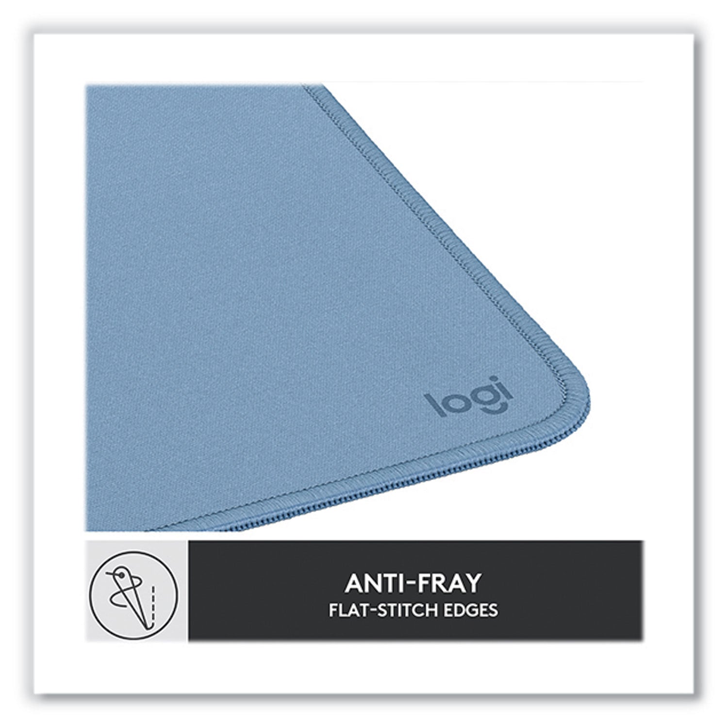 7.87" Height x 9.06" Width - Blue Gray - Natural Rubber, Nylon - Anti-slip, Anti-fray, Spill Resistant - 1 Each