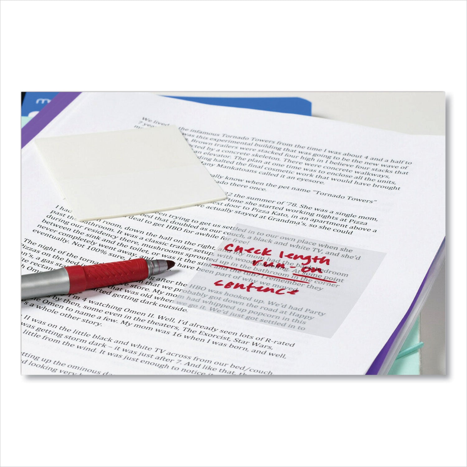 Transparent Notes, 2.88" x 2.88", 36 Sheets/Pad