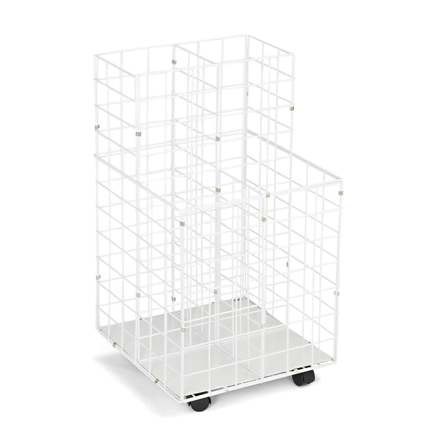Roll File Wire 4 Tube Wht