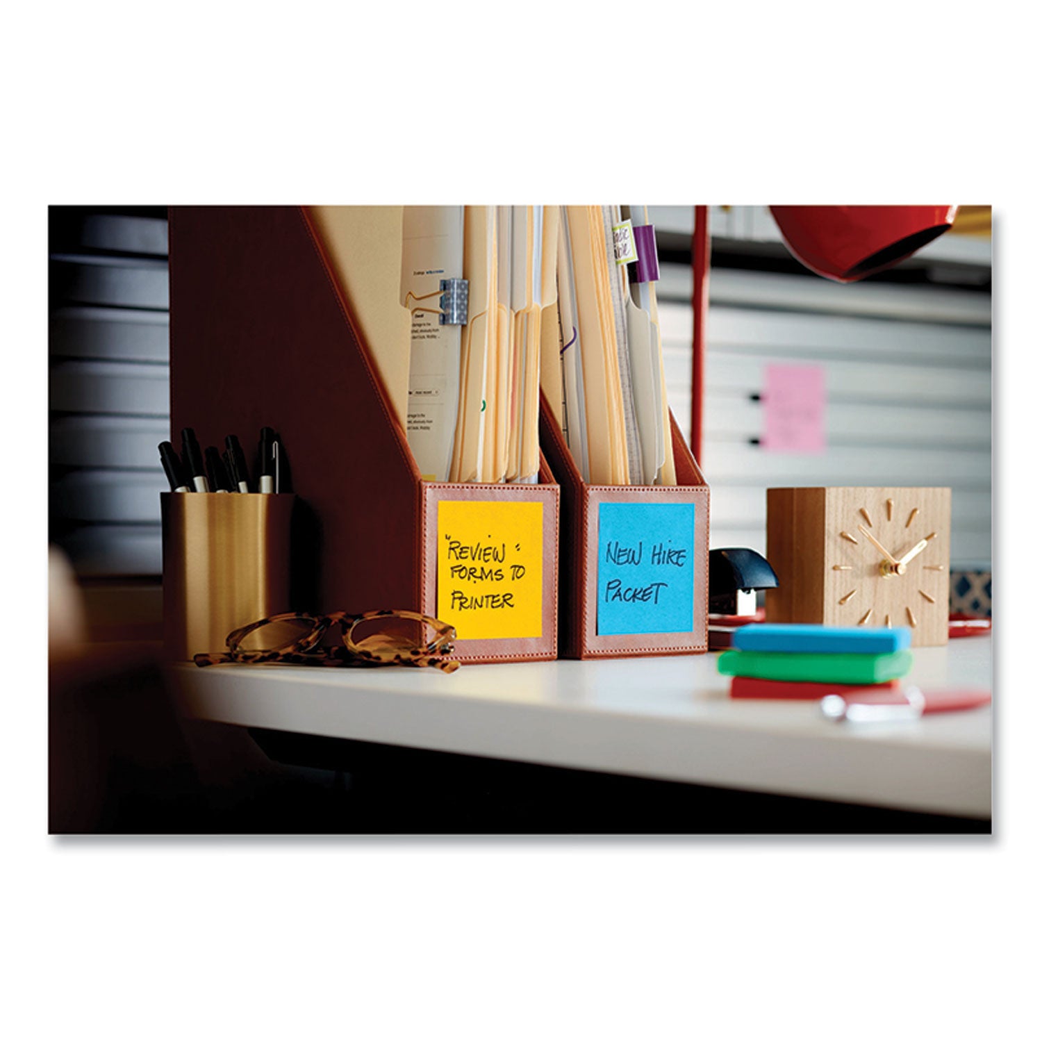 Post-it&reg; Super Sticky Dispenser Notes - Playful Primaries Color Collection - 3" Flag/Note Width x 3" Flag/Note Length - Square - Candy Apple Red, Blue Paradise, Sunnyside, Lucky Green - Paper - Pop-up, Recyclable - 1 Pack