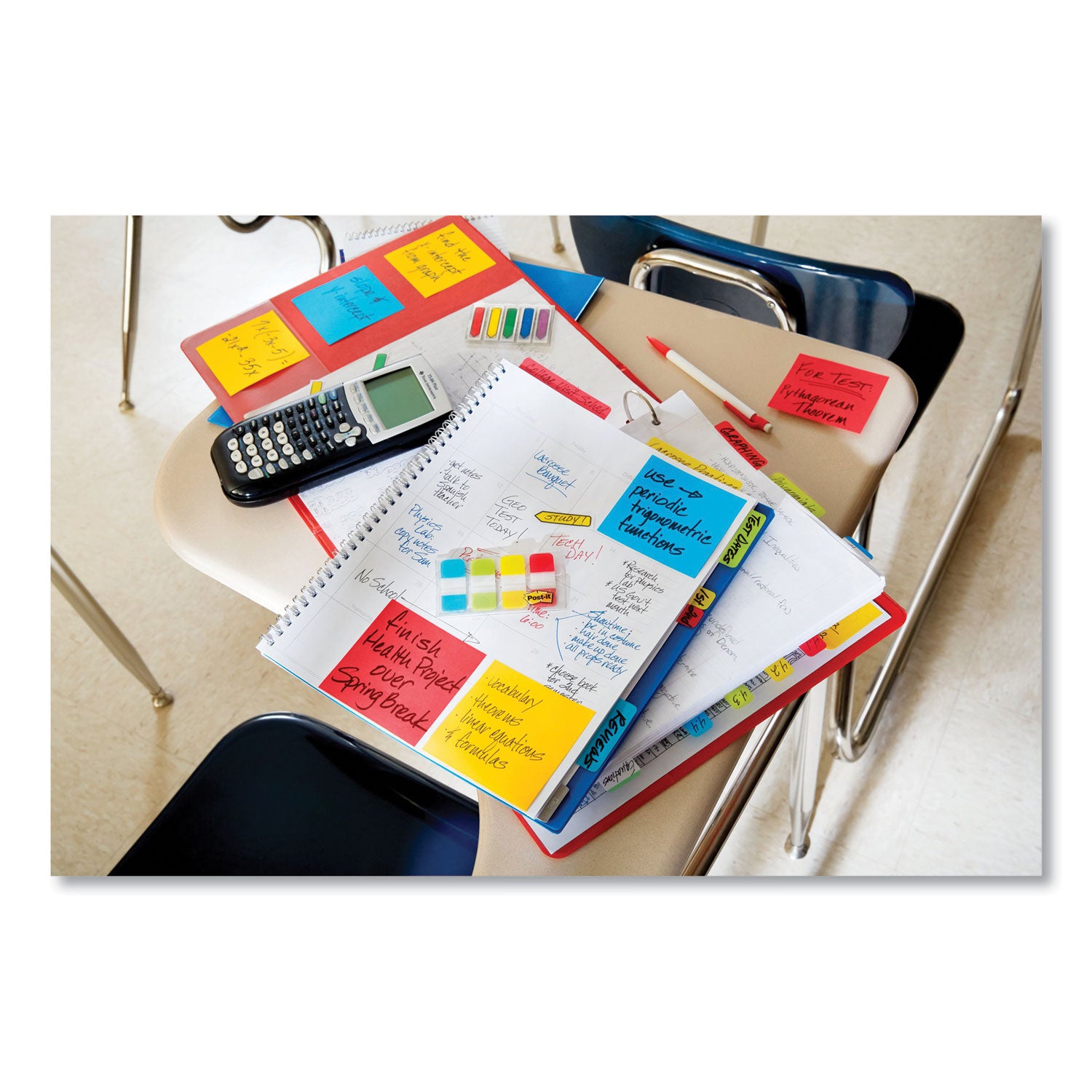 Post-it&reg; Super Sticky Dispenser Notes - Playful Primaries Color Collection - 3" Flag/Note Width x 3" Flag/Note Length - Square - Candy Apple Red, Blue Paradise, Sunnyside, Lucky Green - Paper - Pop-up, Recyclable - 1 Pack