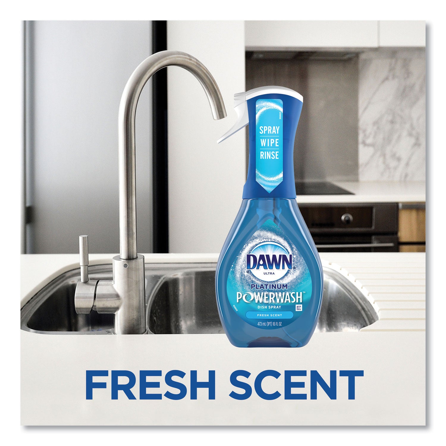 16 fl oz (0.5 quart) - Fresh Scent - Biodegradable, Refillable - 1 Bottle