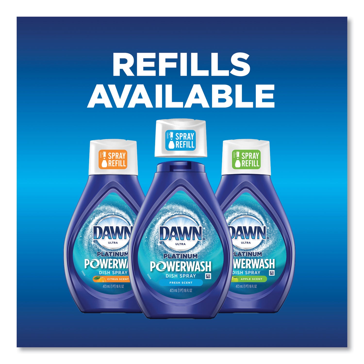 16 fl oz (0.5 quart) - Fresh Scent - Biodegradable, Refillable - 1 Bottle