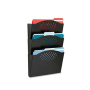 File Holder Wall Trpl Ltr Stl