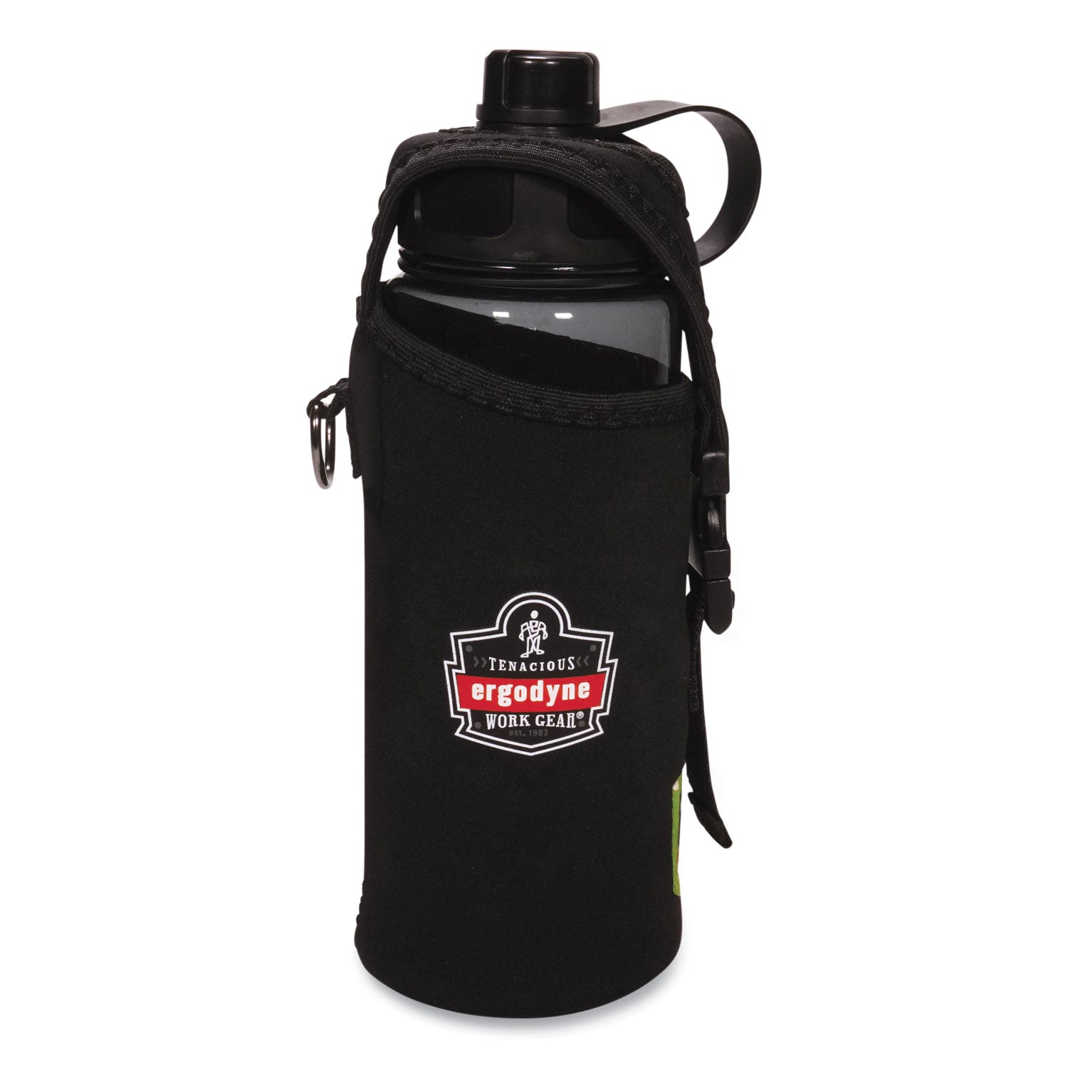 Ergodyne 5151 BPA-Free Water Bottle - 34oz / 1000ml - 1.06 quart - Black - Plastic, Tritan Copolyester