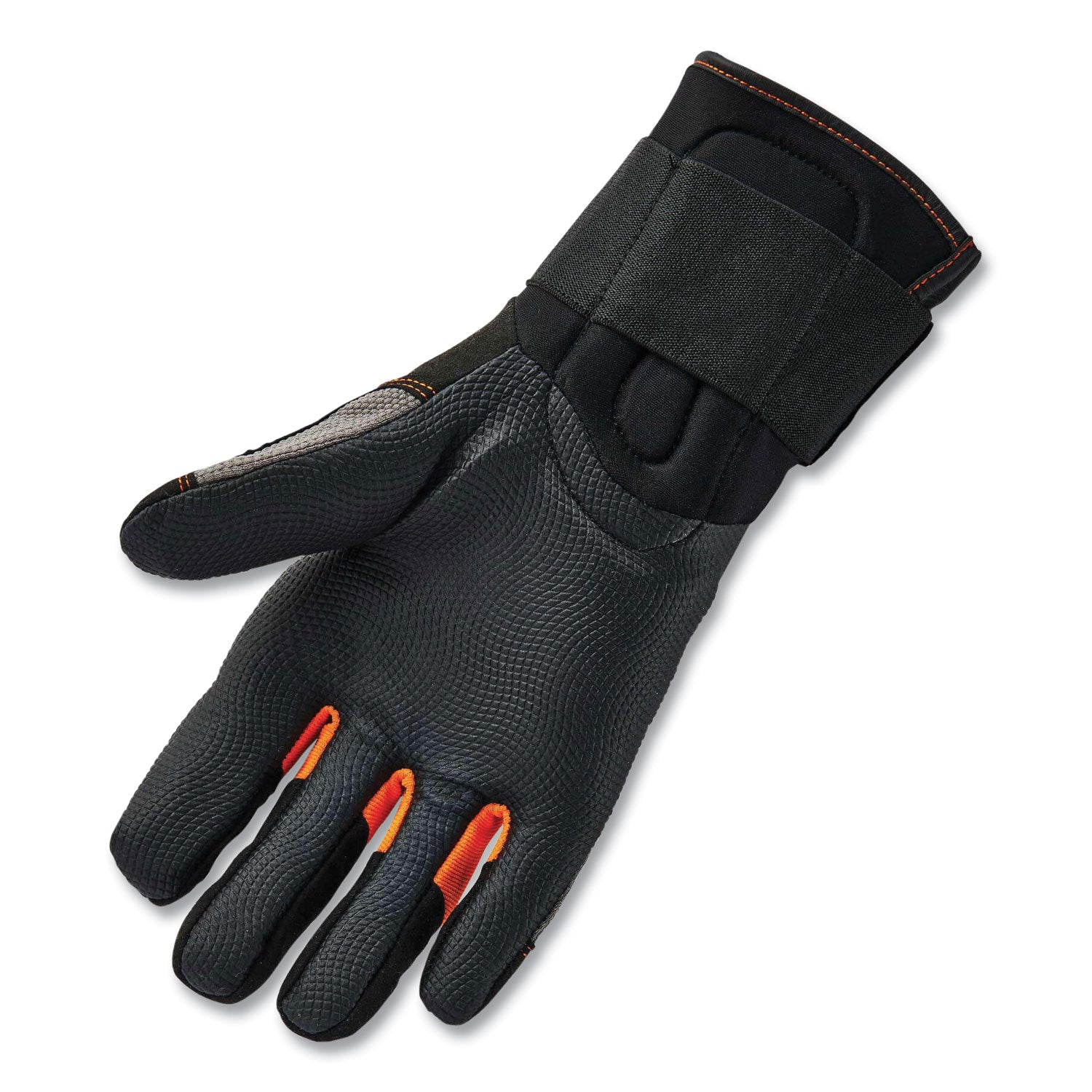 Ergodyne ProFlex 9012 Certified Anti-Vibration Gloves with Wrist Support, XXL, Black, 2" Thickness, 15.50" Length, 2 Pairs, Padded Palm, Reinforced Thumb & Fingertip, Molded ID Tab