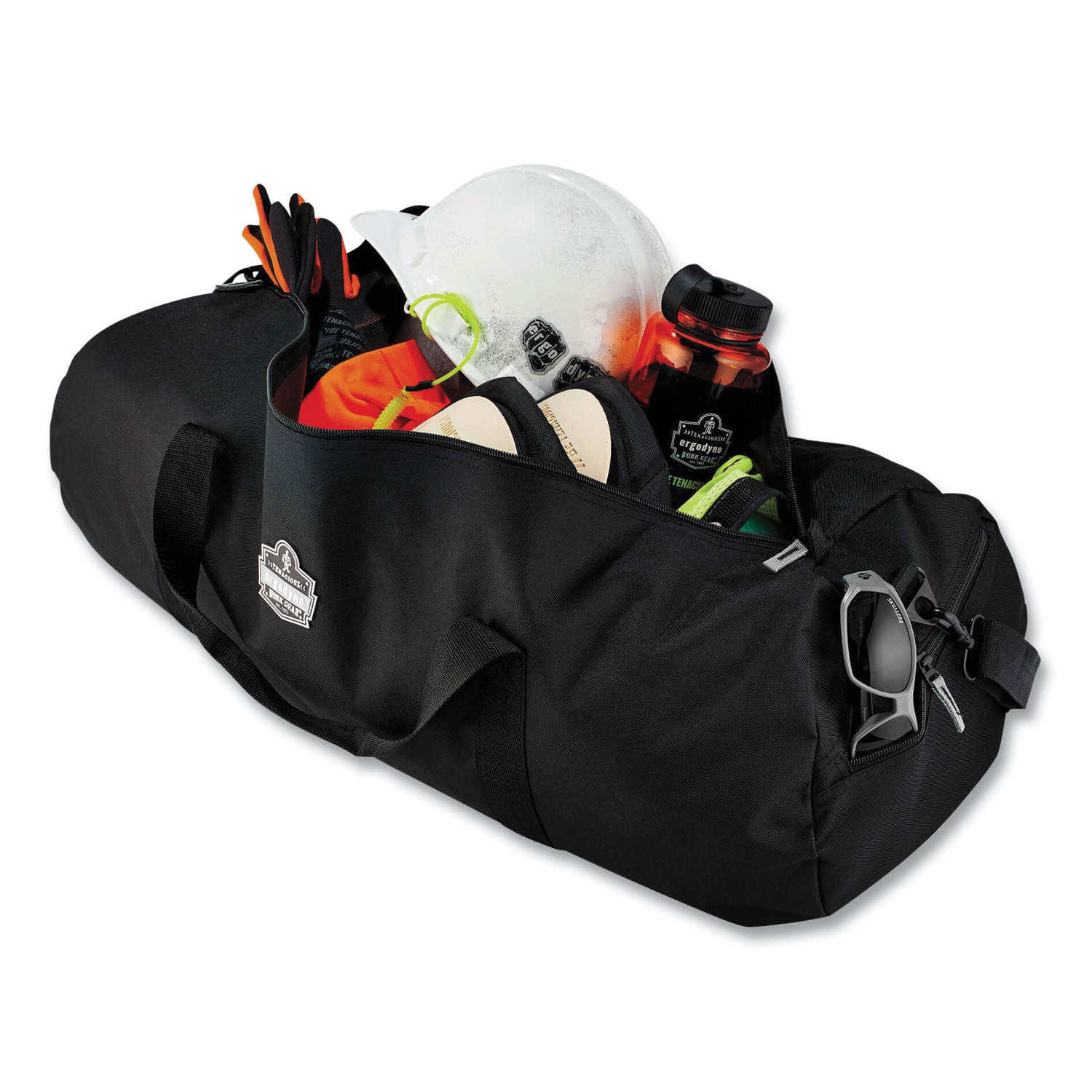 Ergodyne Arsenal 5020 Carrying Case (Duffel) Travel Essential - Black - Wear Resistant, Tear Resistant, Water Resistant, Stain Resistant - 600D Polyester Body - Shoulder Strap, Handle - 13" Height x 13" Width x 28.5" Depth - Medium Size - 1 Each