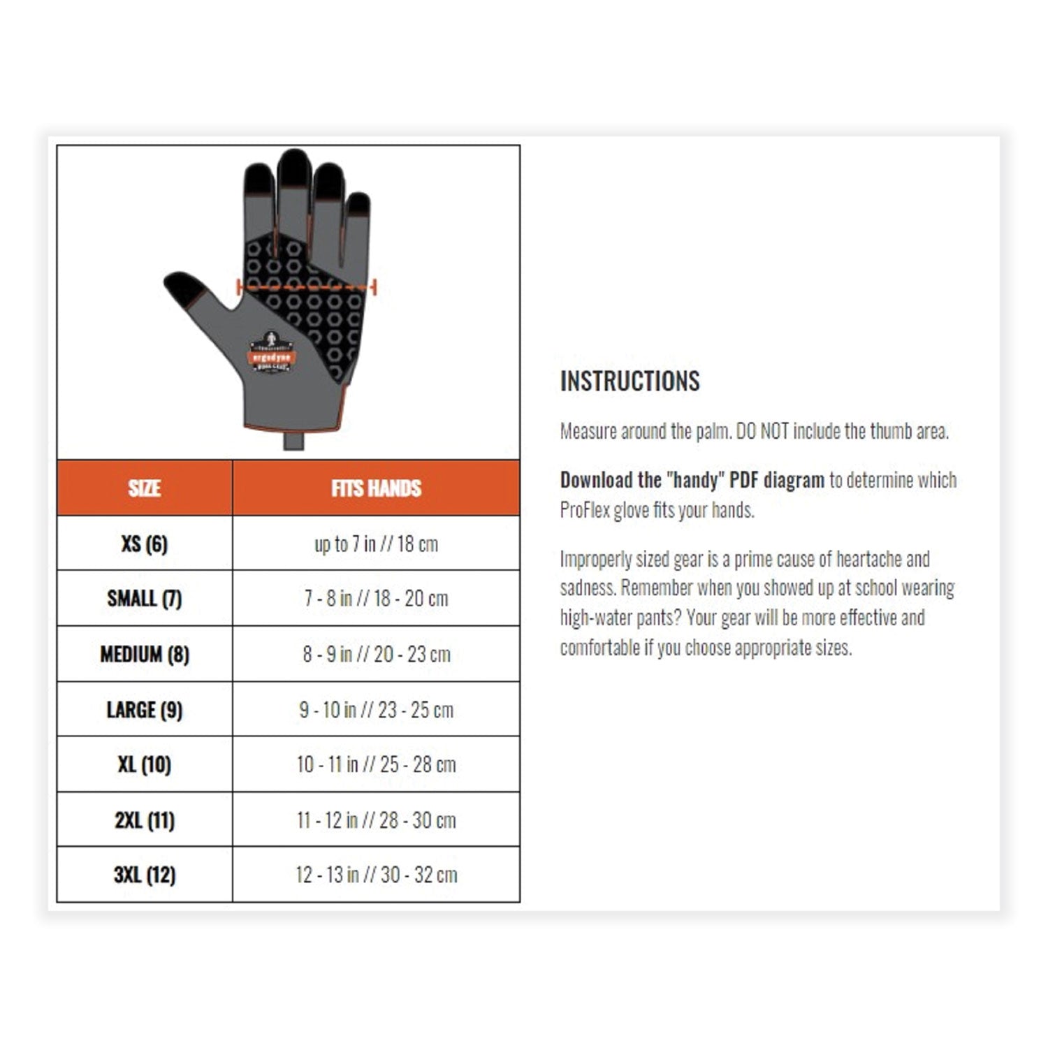 Ergodyne ProFlex 9003 Certified Lightweight Anti-Vibration Gloves, Extra Large, Black, 0.75" Thickness, 13.50" Length, 2 Pairs