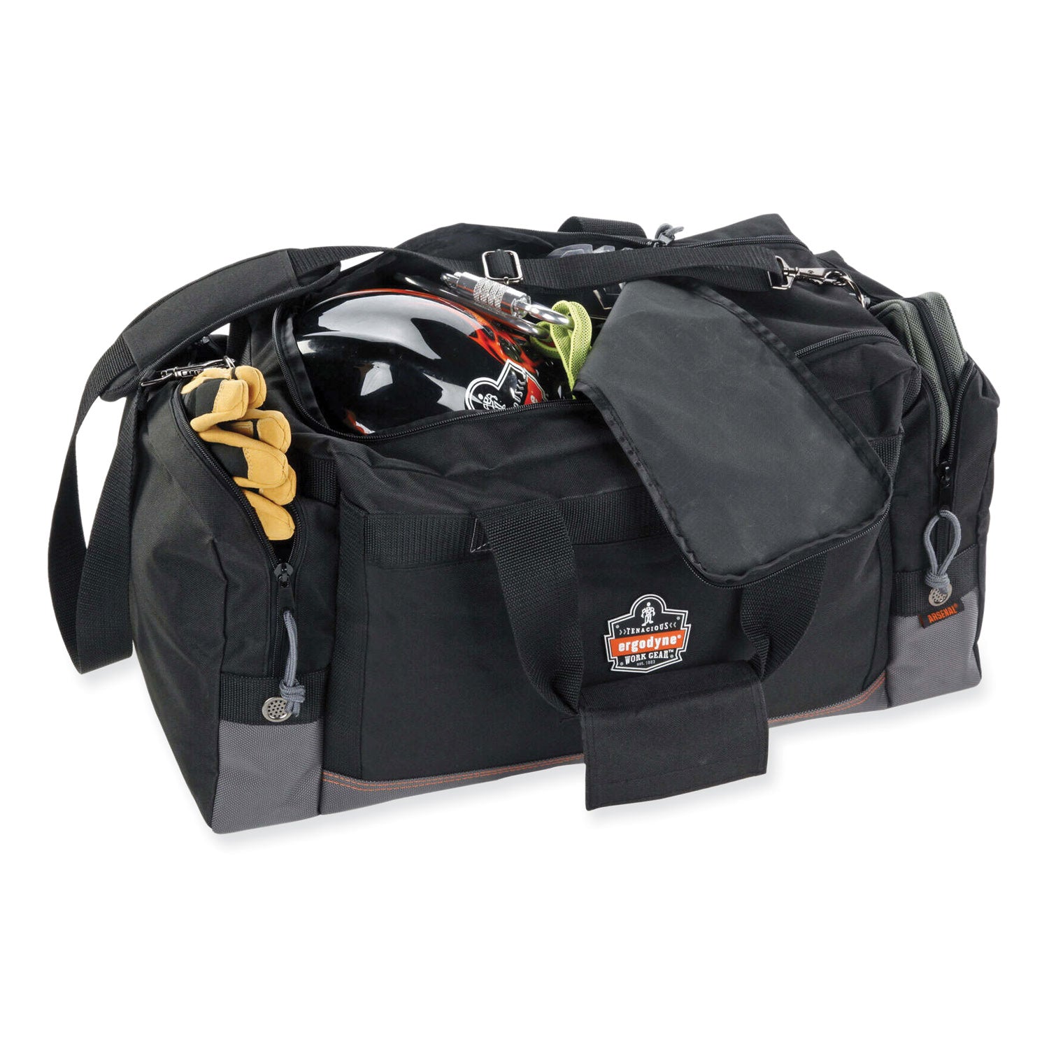Wear Resistant, Tear Resistant, Water Resistant Back, Stain Resistant - 600D Polyester Body - Polyester Interior Material - Handle, Shoulder Strap - 12" Height x 9.5" Width x 23.5" Depth - Medium Size - 1 Each