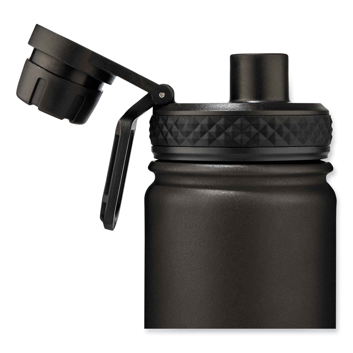 Ergodyne 5152 Insulated Stainless Steel Water Bottle - 25oz / 750ml - 25.36 fl oz - Black - Stainless Steel