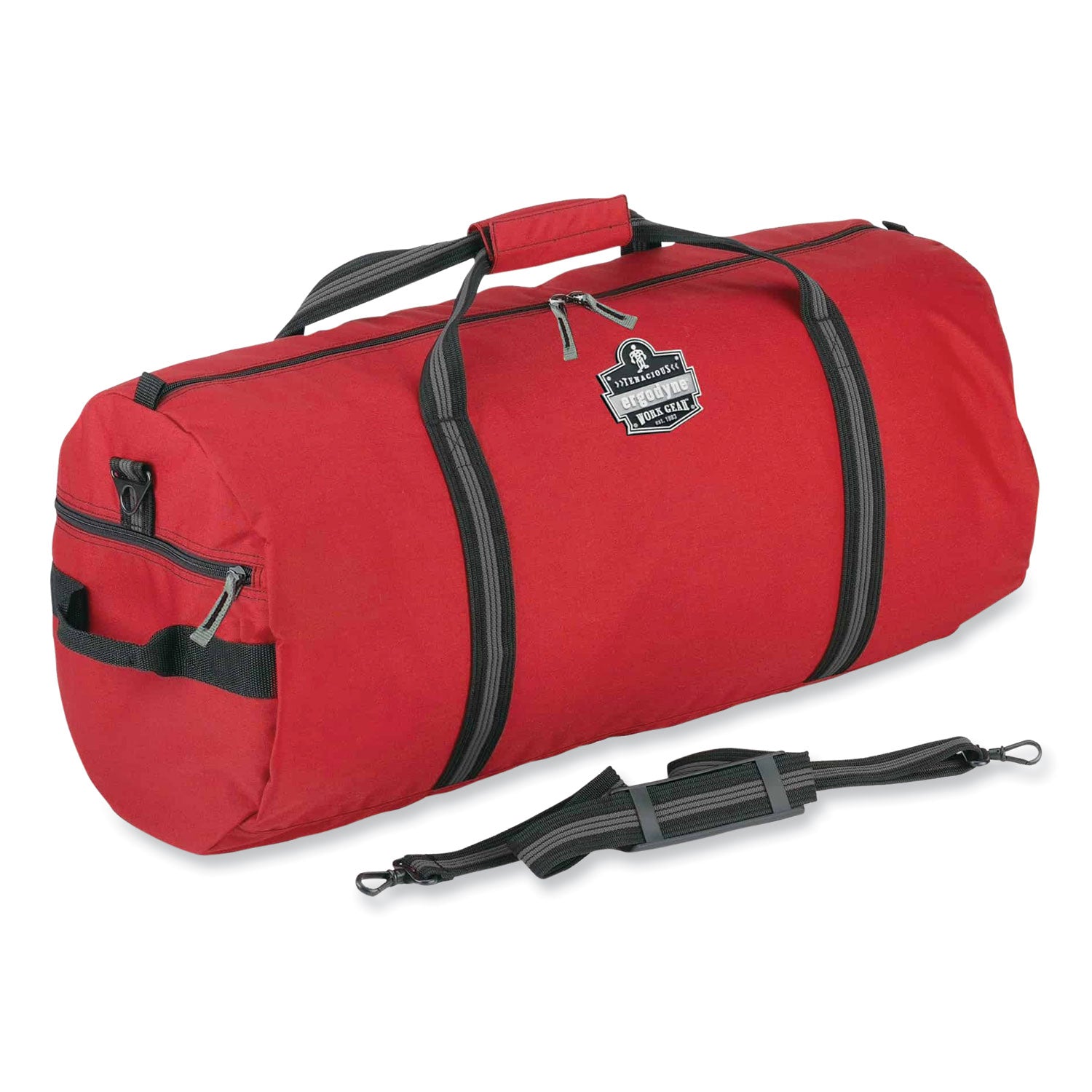 Ergodyne Arsenal 5020 Carrying Case (Duffel) Travel Essential - Red - Wear Resistant, Tear Resistant, Water Resistant, Stain Resistant - 600D Nylon Body - Shoulder Strap, Handle - 12" Height x 12" Width x 23" Depth - Small Size - 1 Each