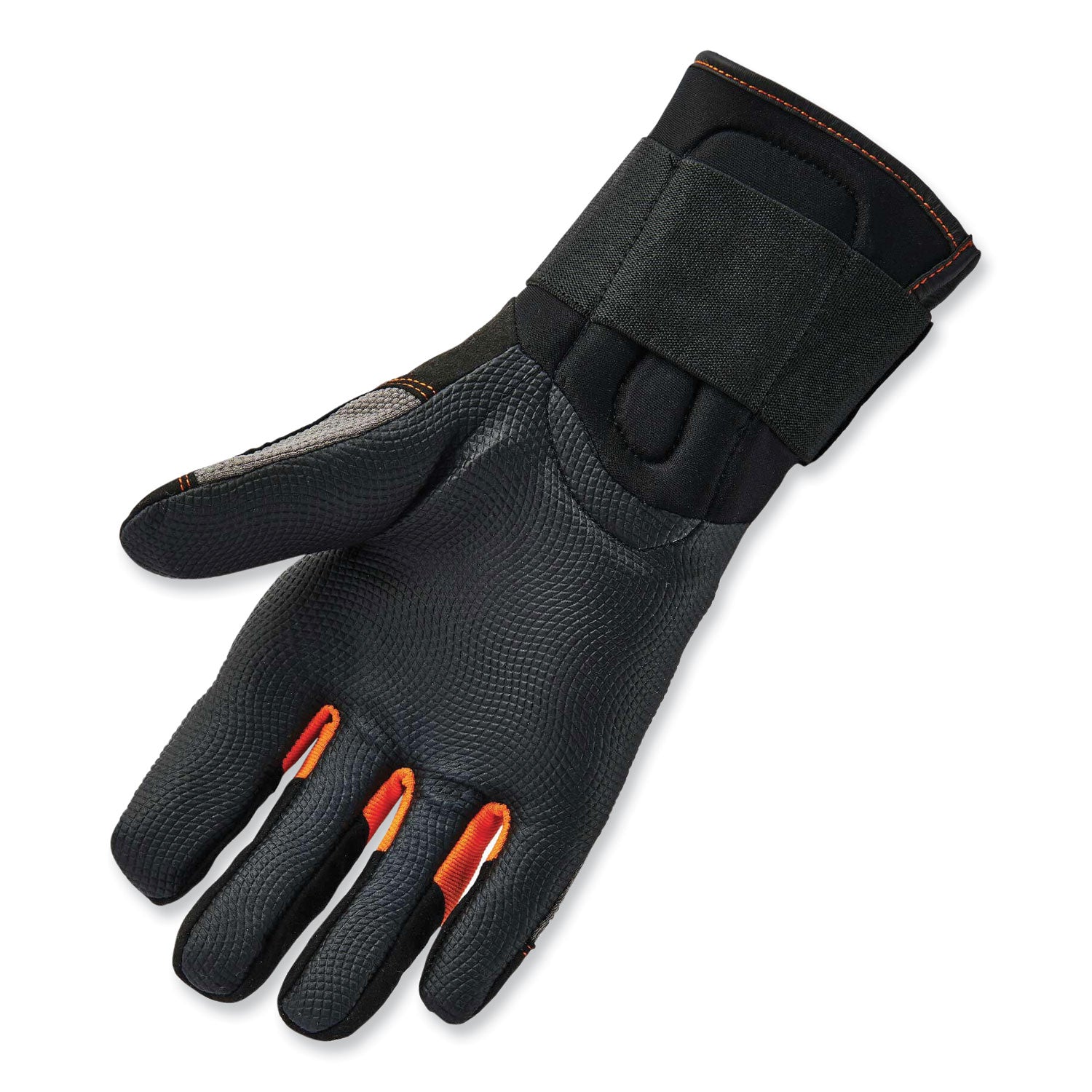 Ergodyne ProFlex 9012 Certified Anti-Vibration Gloves with Wrist Support, Medium, Black, 2" Thickness, 14.75" Length, 2 Pairs, Padded Palm, Reinforced Thumb & Fingertip, Molded ID Tab