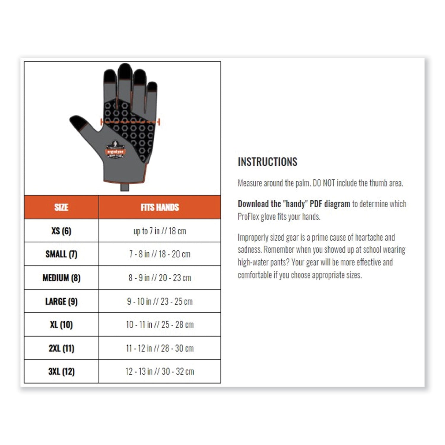 Ergodyne ProFlex 910 Half-Finger Impact Gloves with Wrist Support, Large, Black, 1.75" Thick, 12.5" Length, Anti-Vibration, Shock & Impact Resistant, Breathable, Padded Palm, 2 Pairs