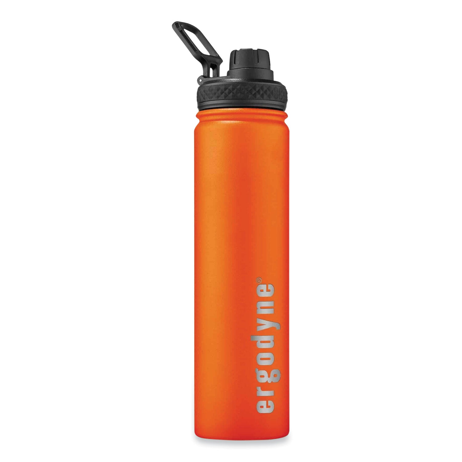 Ergodyne 5152 Insulated Stainless Steel Water Bottle - 25oz / 750ml - 25.36 fl oz - Orange - Stainless Steel