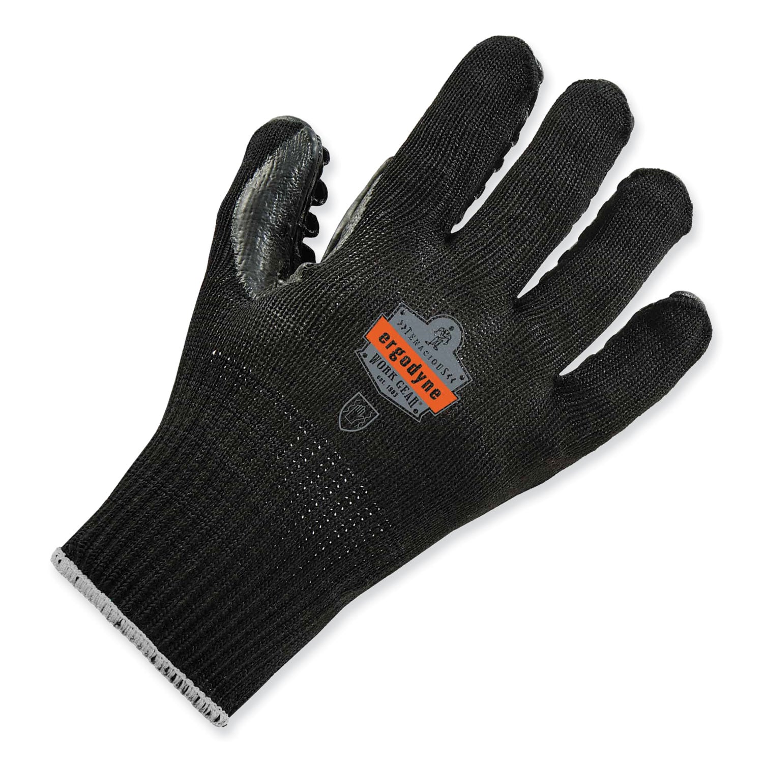 Ergodyne ProFlex 9003 Certified Lightweight Anti-Vibration Gloves, Large, Black, 0.75" Thickness, 13.50" Length, 2 Pairs