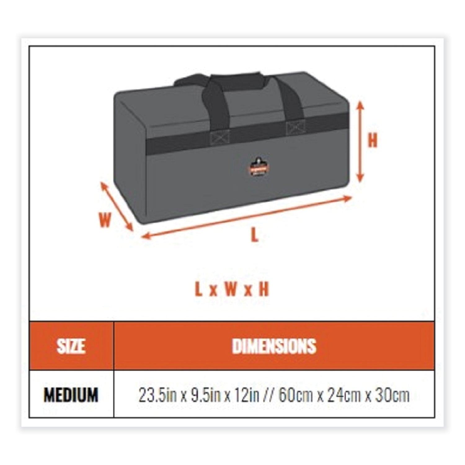 Wear Resistant, Tear Resistant, Water Resistant Back, Stain Resistant - 600D Polyester Body - Polyester Interior Material - Handle, Shoulder Strap - 12" Height x 9.5" Width x 23.5" Depth - Medium Size - 1 Each