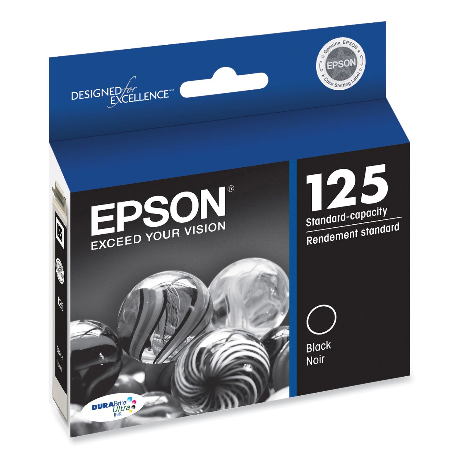 Epson DURABrite T125120 Original Inkjet Ink Cartridge - Black - 1 Each