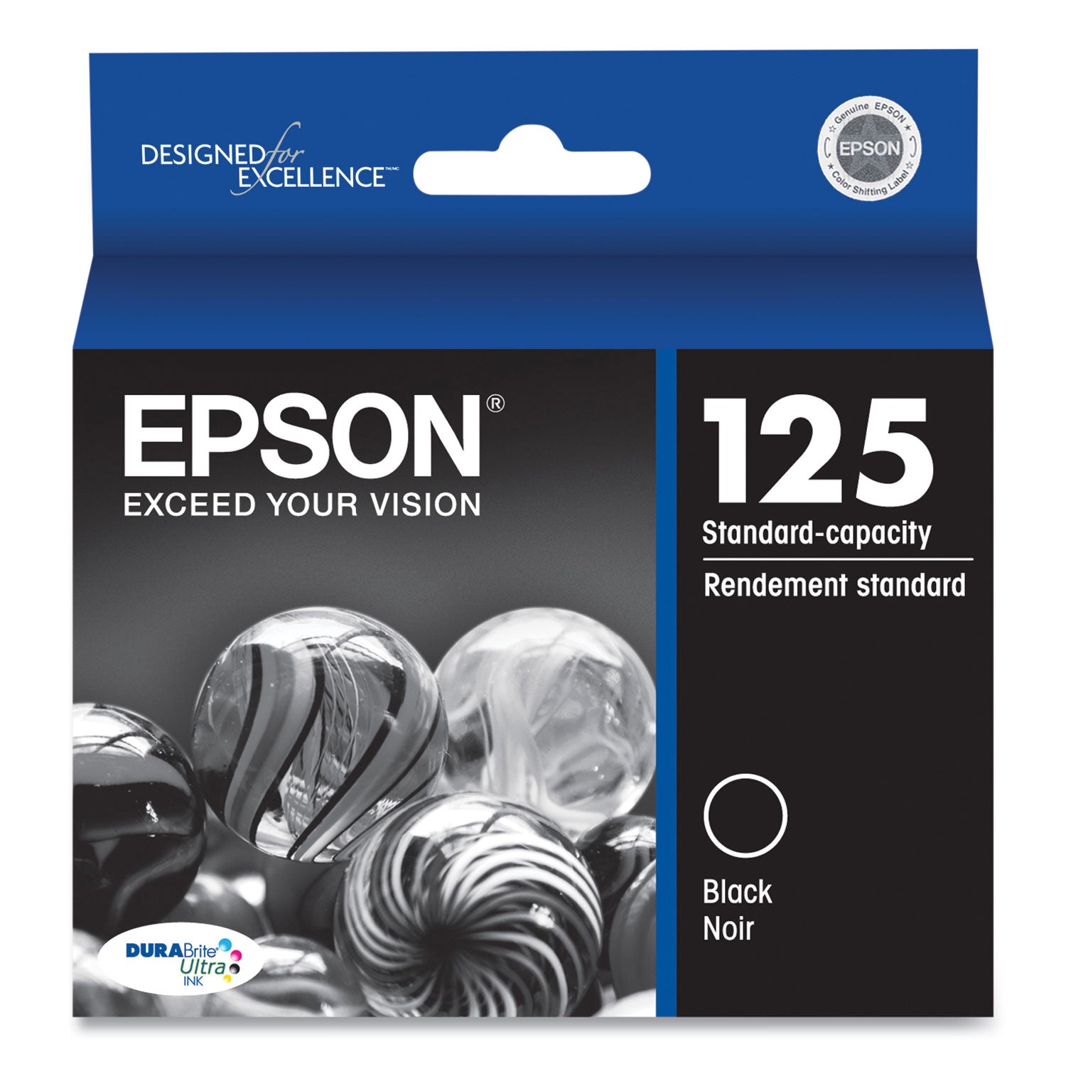 Epson DURABrite T125120 Original Inkjet Ink Cartridge - Black - 1 Each