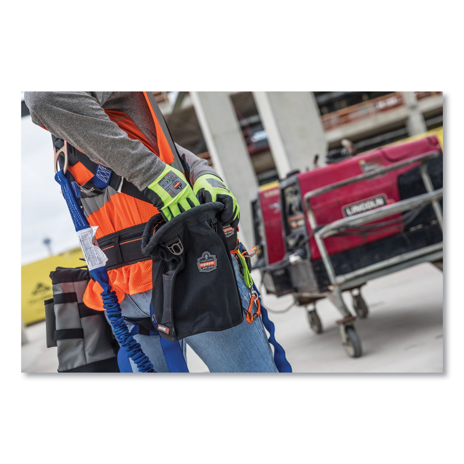 Water Resistant, Drop Resistant - Canvas Body - D-ring - 12" Height x 7.5" Width x 7.5" Depth - 1 Each