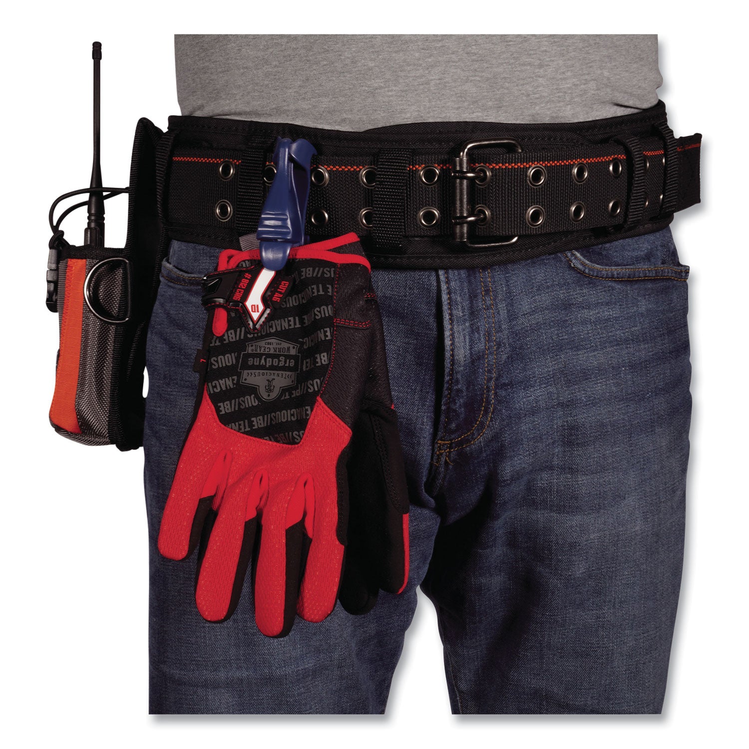 Ergodyne Arsenal 5550 3-Inch Padded Base Layer Tool Belt - Adjustable - Large (L) - Buckle Attachment - 3" Height - Black - Polyester, Nickel Plated, Metal, Foam - 1 Each