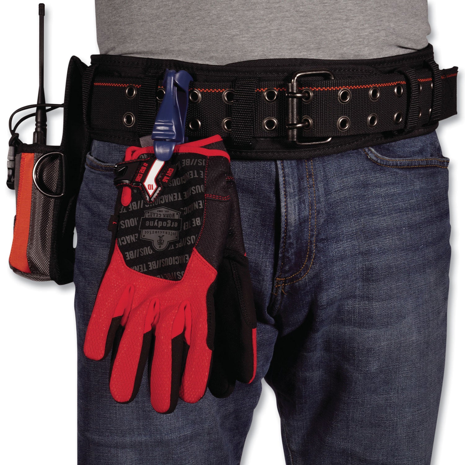 Ergodyne Arsenal 5550 3-Inch Padded Base Layer Tool Belt - Adjustable - Extra Extra Large (XXL) - Buckle Attachment - 3" Height - Black - Polyester, Nickel Plated, Metal, Foam - 1 Each