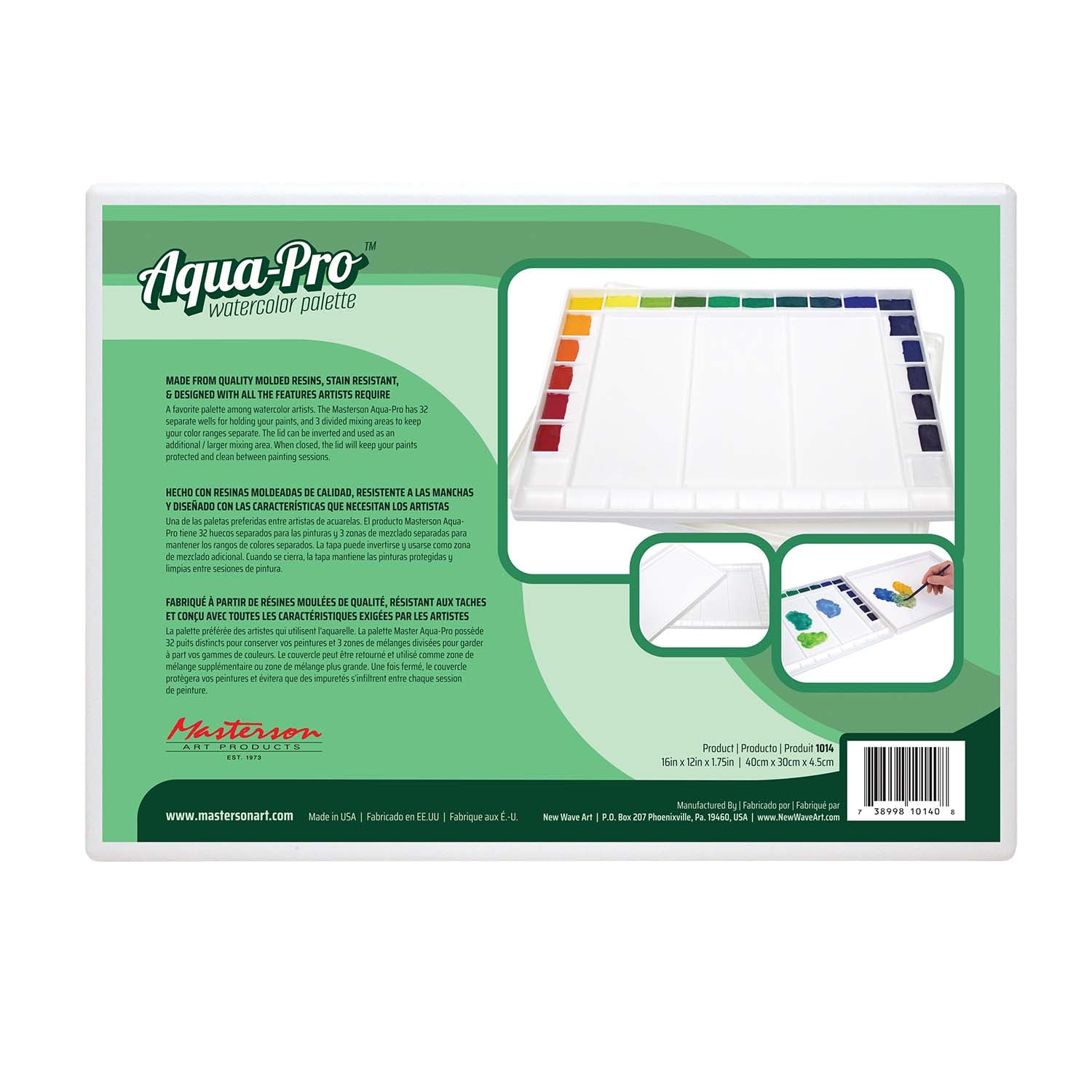 Aqua Pro Watercolor Palette