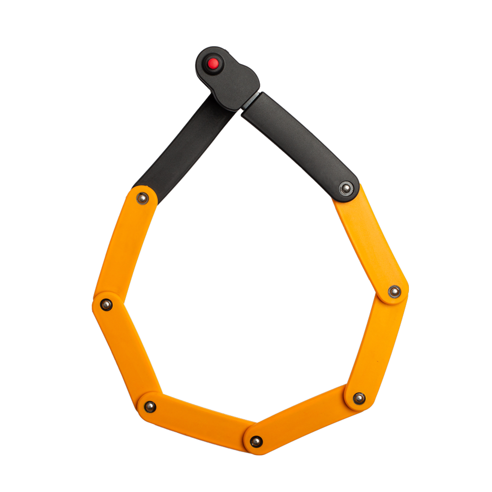 2-4/5ft Long Set Your Own Combination Folding Bike Lock with 4mm Diameter Hardened Steel Links