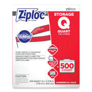 Medium Size - 1 quart Capacity - 7" Width x 1.75 mil (44 Micron) Thickness - Zipper Closure - Textured - Clear - Plastic - Multipurpose - 500 / Carton
