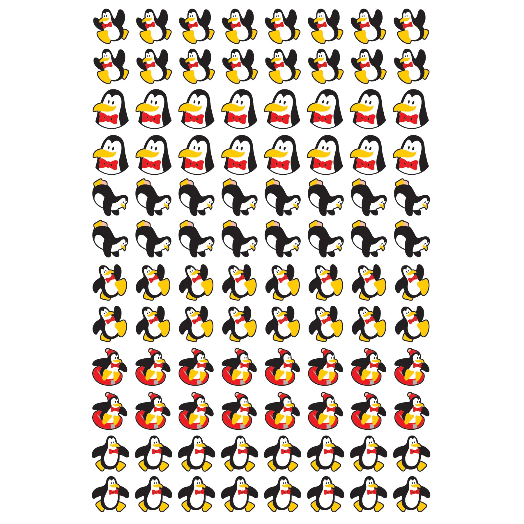 Perky Penguins superShapes Stickers, 800 ct