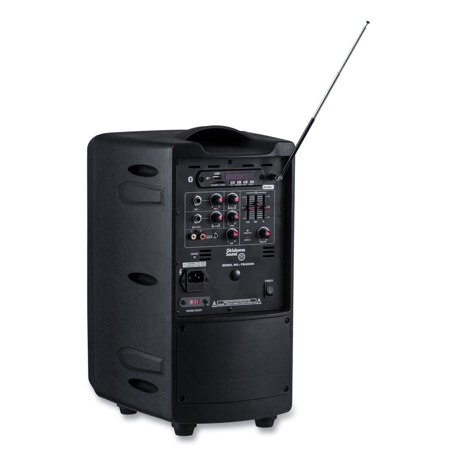 Oklahoma Sound® 40 Watt Wireless PA System w/ Wireless Headset Mic, Color Options:  Black