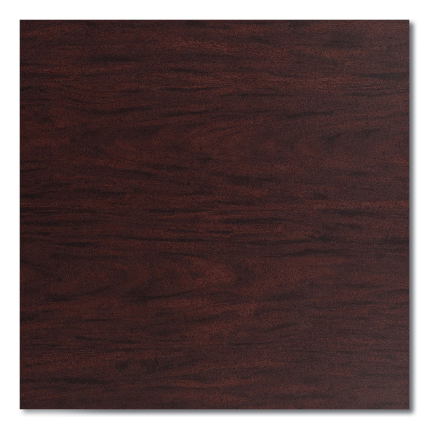 Cafe Table, 36" Diameter x 30h, Round Top/X-Base, Mahogany Top, Gray Base
