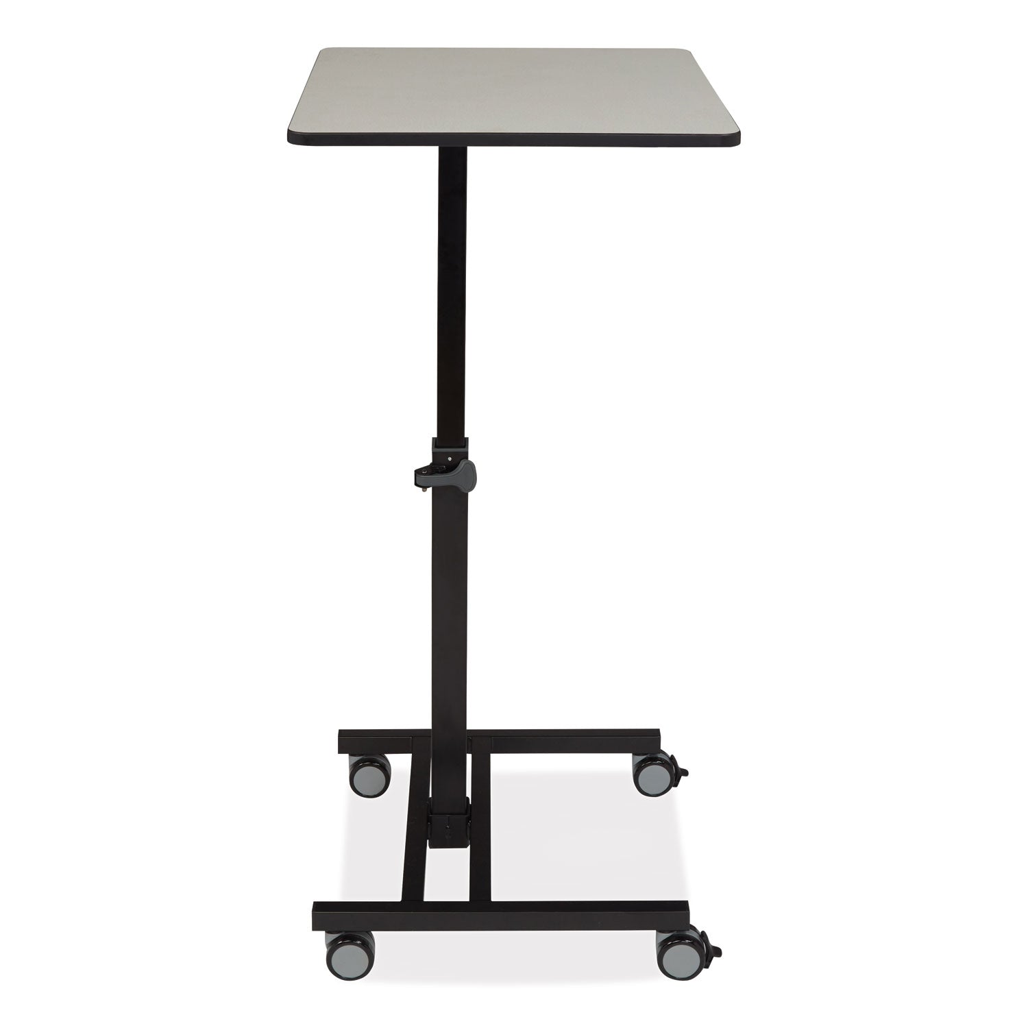 NPS® Sit-Stand Students Desk, Surface Color: Grey Nebula, Frame Color: Black