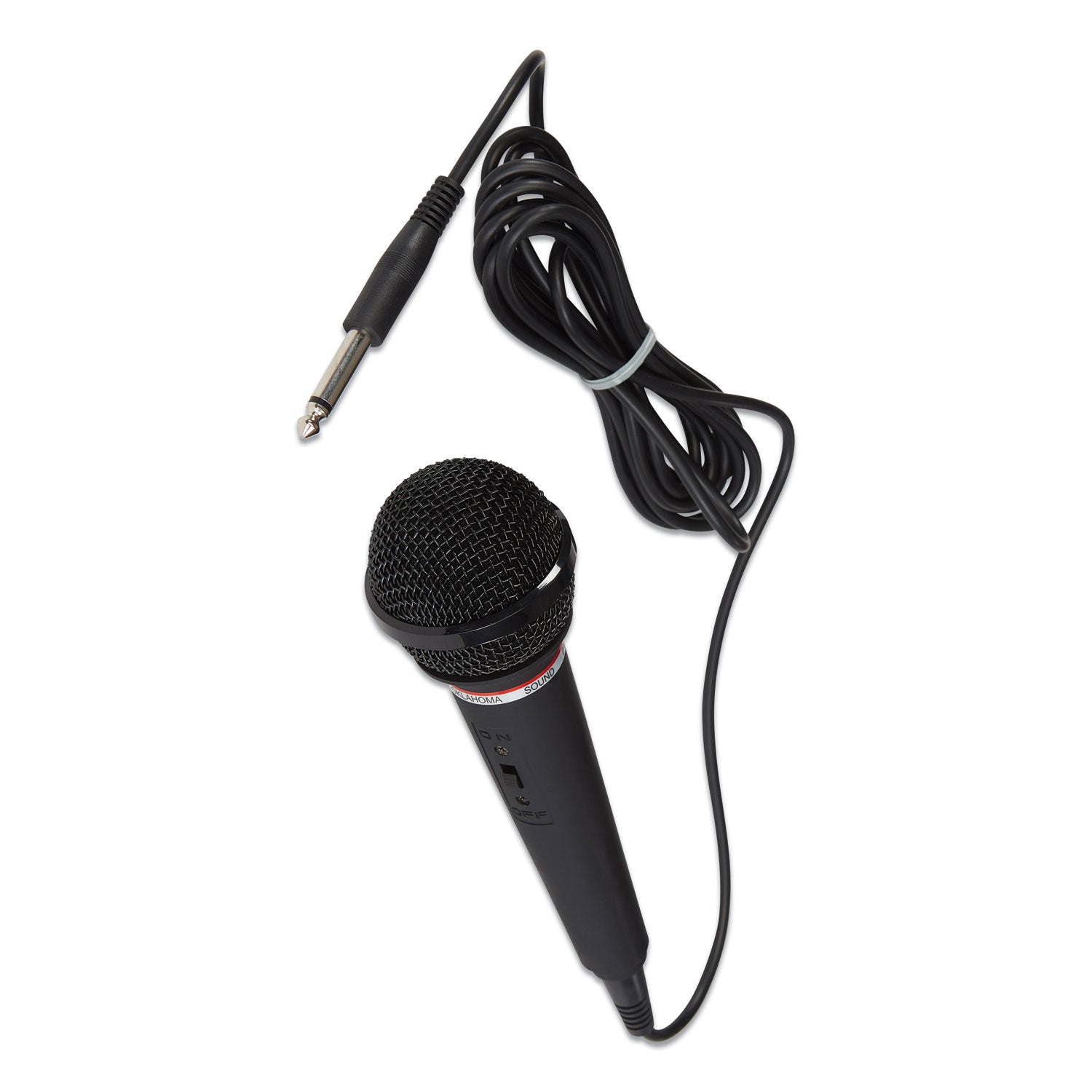 Oklahoma Sound® Dynamic Unidirectional Microphone with 9' Cable, Color Options: Black