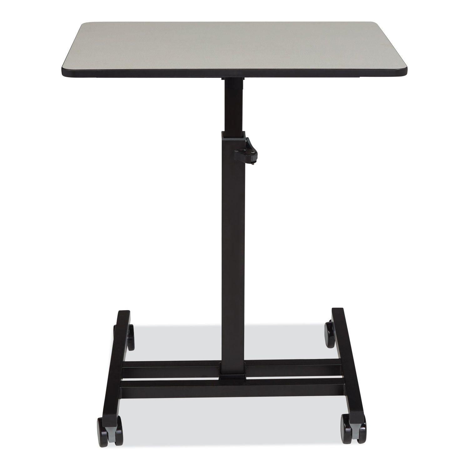 NPS® Sit-Stand Students Desk, Surface Color: Grey Nebula, Frame Color: Black