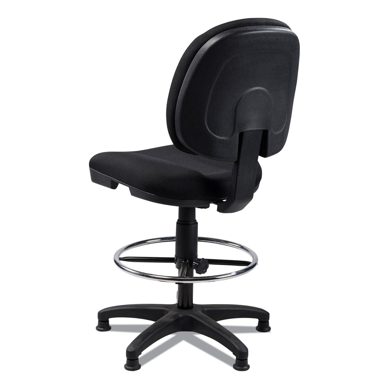 NPS® Comfort Task Stool, 24.5"-34.5" Height, Surface Color: Black, Frame Color: Black