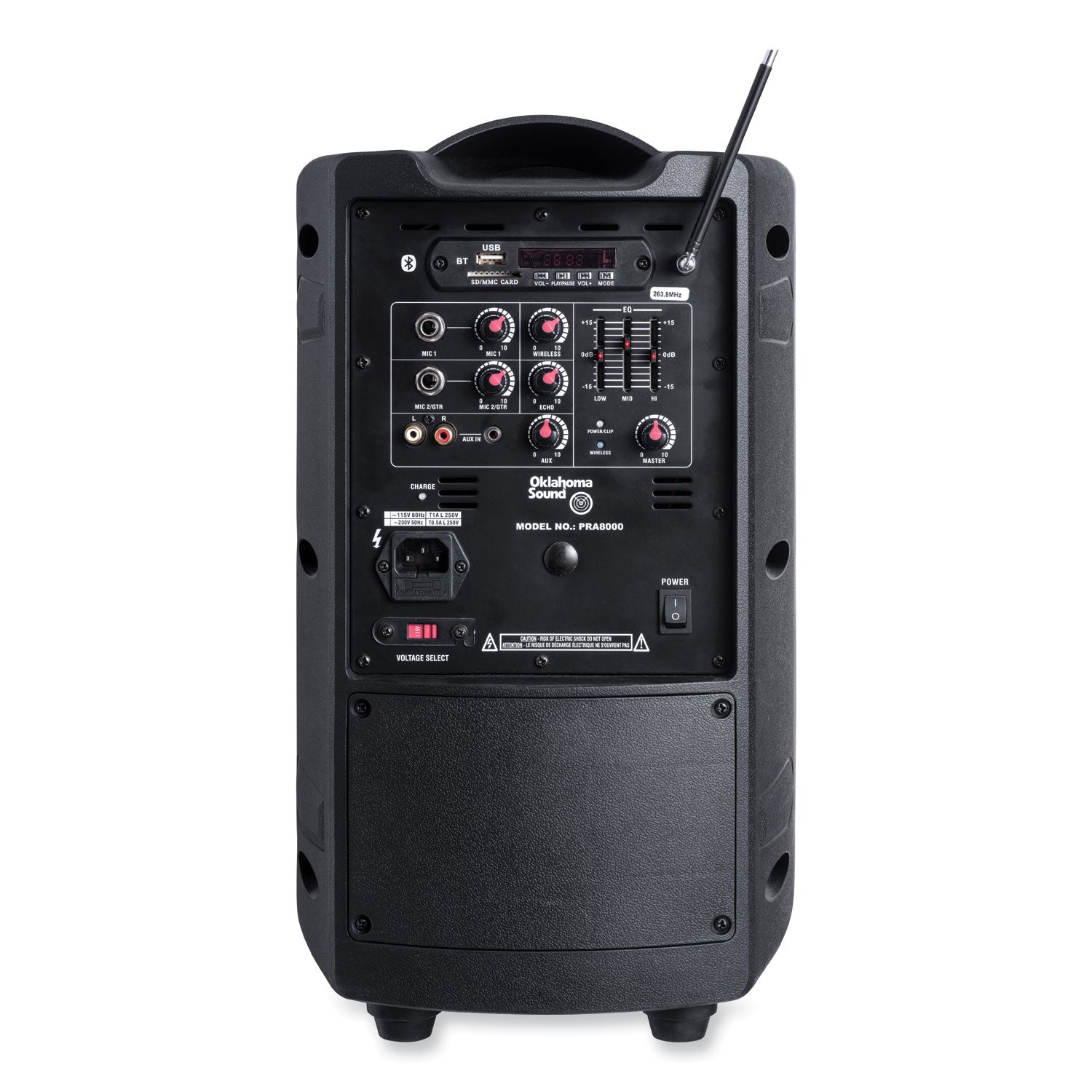 Oklahoma Sound® 40 Watt Wireless PA System w/ Wireless Headset Mic, Color Options:  Black
