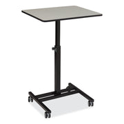 NPS® Sit-Stand Students Desk, Surface Color: Grey Nebula, Frame Color: Black
