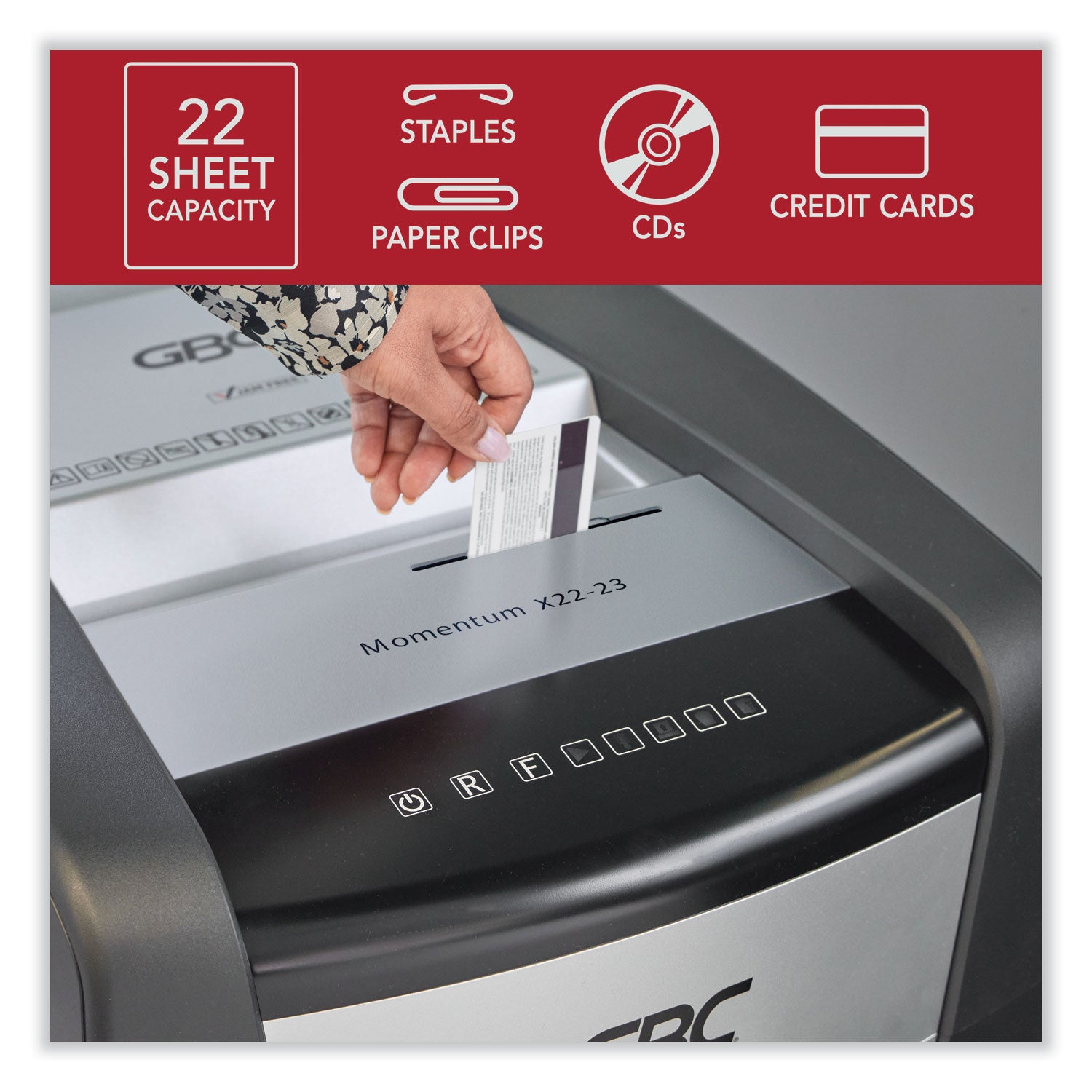 GBC Momentum X22-23 Paper Shredder