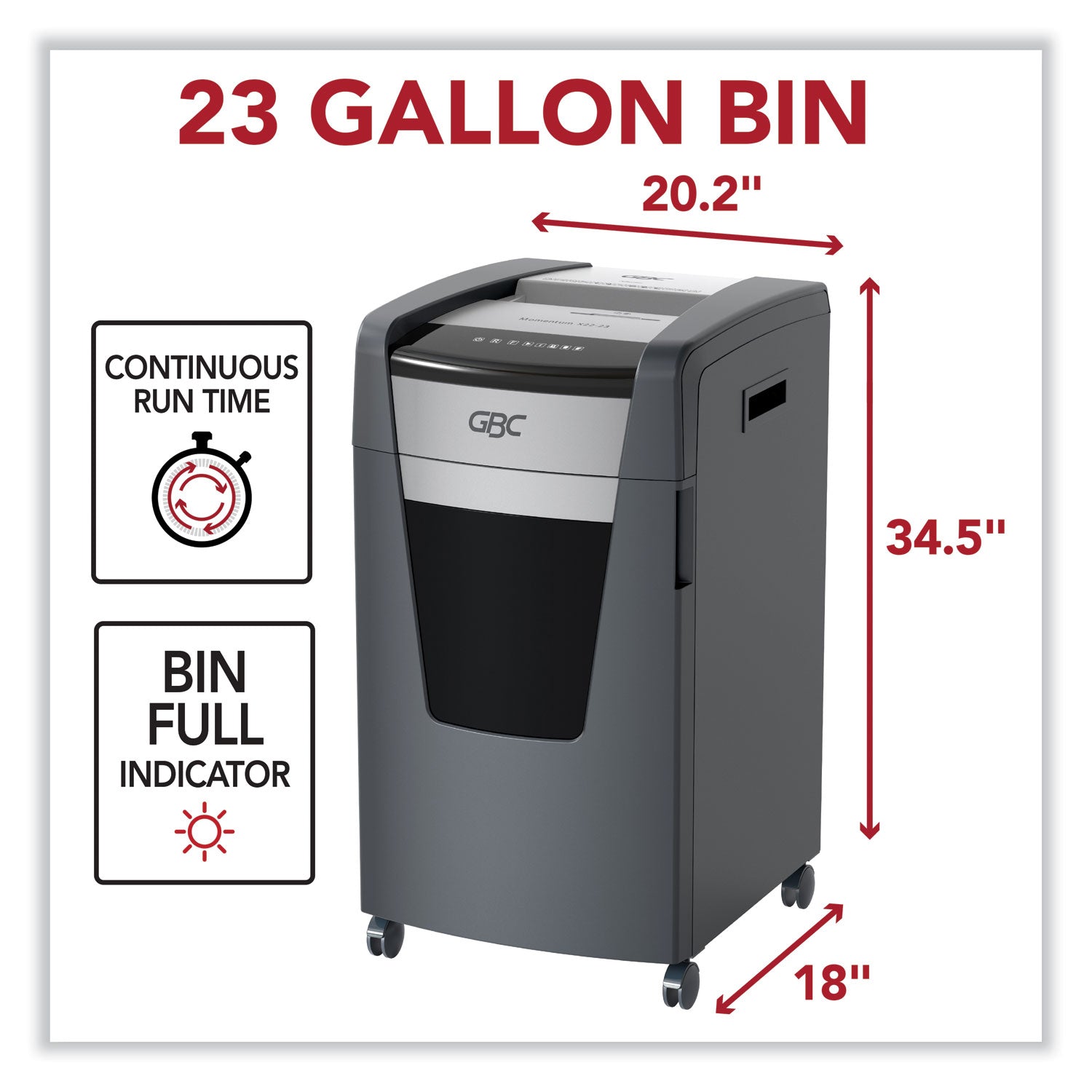 GBC Momentum X22-23 Paper Shredder