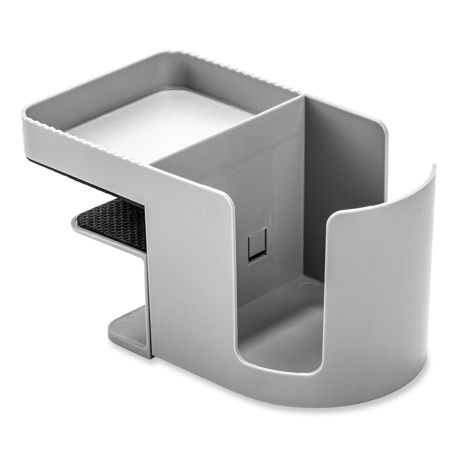 3.54" Height x 3.94" Width x 7.04" Depth - Cup Holder, Durable, Spill Resistant, Portable, Spring Loaded - Gray - Acrylonitrile Butadiene Styrene (ABS) - 1 Each