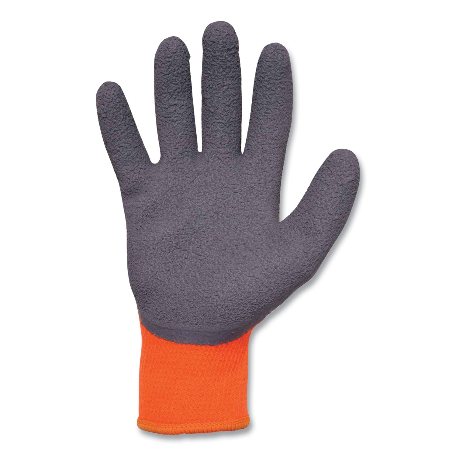 Ergodyne ProFlex 7401 Coated Lightweight Winter Work Gloves, Extra Large, Orange, Latex Coating, Thermal Protection, Cut Resistant, Machine Washable, 2 Pairs per Pack, 144 Packs per Carton