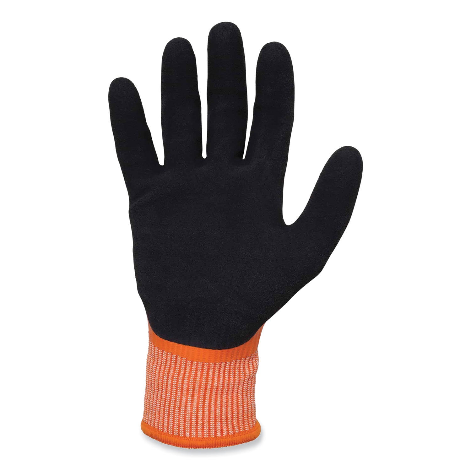 Ergodyne ProFlex 7551 A5 Coated Waterproof Gloves, Extra Large, Orange, Nitrile & Latex Coating, 2" Thick, 11" Length, 2/Pair, 144 Pairs per Carton